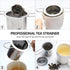 Tea Infuser, Stainless Steel Tea Steeper with Fine Mesh Filters, Large Capacity Strainer for Loose Leaf Tea
