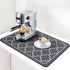 19"x 12" Counter Absorbent Dish Drying Mats for Baby Bottle Dish Rack, Coffee Maker Mat Easy to Clean Non-slip Rubber