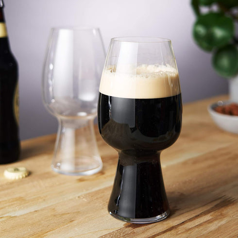 Spiegelau Craft Beer Stout Glass, European-Made Crystal Drinking Glasses, Set of 2, 21 oz