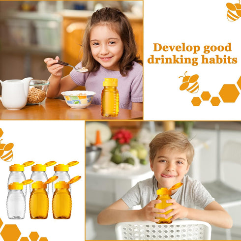 32 5 oz Hoolerry Pieces Clear Plastic Honey Bottles Squeeze Honey Containers Jars Empty Refillable Honey Holder