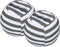 Miaowater 2 PCS Stuffed Animal Storage Bean Bag Chair Cover, Cotton Canvas with Zipper, Grey 24"
