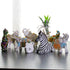 '-5.9inch 3.54inch Zebra Table Sculpture - Resin Zebra Figurine - Black, White - African Safari Zebra Collectible