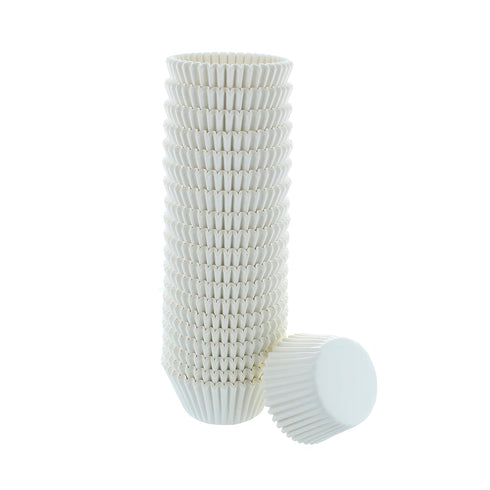 Bakery Crafts White Baking Cups, 2" Cupcake Cases, Greaseproof Paper Liners for Muffins and Cupcakes, Pack of 500