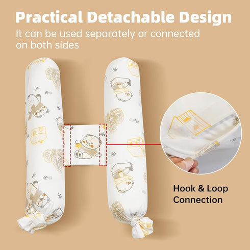 Reidio Multipurpose Body Pillow, Adjustable Candy Shaped Throw Pillow, Neck Support Pillow Back Cushion Body Pillow