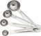 Good Cook Classic Set of 4 Measuring Spoons, Stainless Steel