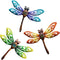 Yonivexis Metal Dragonfly Wall Decor, Outdoor Hanging Art for Living Room, Bedroom, Fence, Garden Decor, Style1