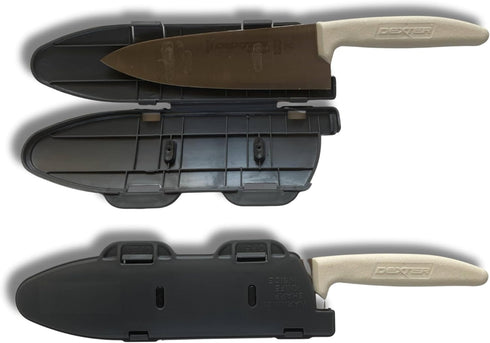BladeGuard Knife Blade Cover Non-Slip Dishwasher Safe Sheath 10in Grey