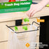Holder,2 Pack HNYYZL Trash Bag Trash Bag Holder for Cabinet Door and Cupboards,Stainless Steel,Black,Plastic Bag Holder