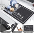 Coffee Bar Mat for Countertops, 16"x24" Absorbent Dish Drying Mat with Coffee Cup Pattern for Kitchen and Dining Room