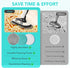 S7000 Shrak,S8201 S8001 S7001 S7201 S7000AMZ S7005 S7020 S7001C (6White) Frescares Magic Sponge Eraser Steam&Scrub Mop