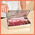 6 Pack 4 UPTRUST Bacon Cheese Container for Refrigerator, Stainless Steel Meat Container, Dishwasher Safe Storage