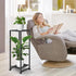 2 LUBORN Plant Stand Indoor Outdoor, Wrought Iron Plant Stands Tier Heavy Duty Metal Pedestal Stand Decorative Flower