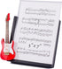 Broadway Gift Red Electric Guitar Decorative Classic Black 5x7 Picture Frame for Musicians