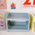 2 Tier Plastic Countertop Shelf Organizer Storage Rack, Multifunction Kitchen Spice Rack and Bathroom Shelf Organizer