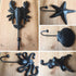 Wall Hooks Heavy Duty, Decorative Cast Iron Whale Tail Nautical Wall Coat Hook, Utility Hanging Hook