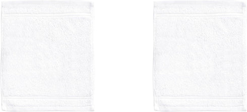 2-Piece Set 100% Qute Home Personalized Custom Washcloths Cotton, Soft & Absorbent Embroidered Name or Monogram Hotel