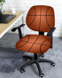 Computer Office Chair Cover,Basketball Texture Brown Washable Removable Rotating Boss Chair Slipcovers Soft Desk Chair Cover 1pcs by YOKOU