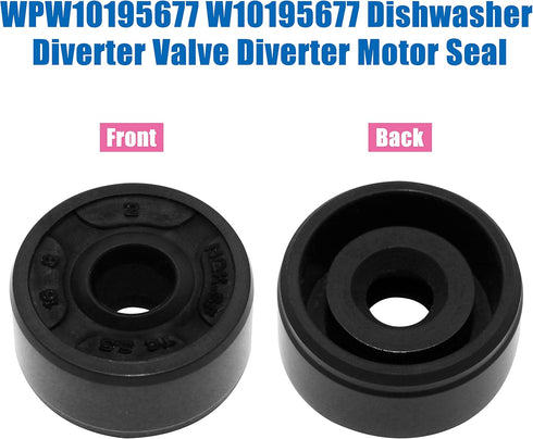 WPW10195677 Dishwasher Diverter Valve Diverter Motor Seal Grommet Gasket, Compatible with Whirlpool, KitchenAid, Maytag