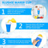 TIK TOK Slushy Cup - Frozen Magic Squeeze Cup, Ice Cream Maker Cup, DIY Cool Gadgets with Lid & Straw (GREEN)