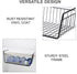 Under Shelf Basket, Metal Hanging Storage Bin for Kitchen Pantry, Slides Under Shelves for Space Saving Storage