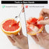 Hiware 4-piece Grapefruit Spoons and Knife, 18/8 Stainless Steel