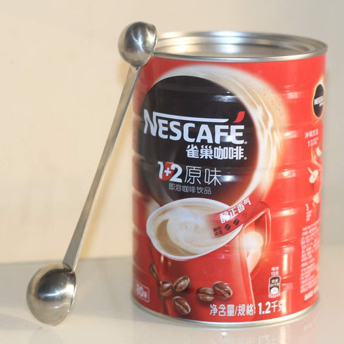 CoaGu Dual-Measure Coffee Scoop Set: 1 Tsp (5ml) & 1 Tbsp (15ml) Long-Handled Stainless Steel Scoops