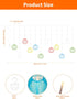 FIALAME in,13.12ft 100 20 Lanterns,Remote,8 Multicolor Paper Lantern String Lights Plug LED Twinkle Curtain String