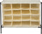 Simplify 16 Pair Shoe Rack with Cover | Stackable | Storage &