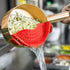 Clip On Strainer Silicone for All Pots and Pans, AUOON Pasta Strainer for Meat, Vegetables, Fruit