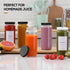 12 PACK, 16 OZ 2 Glass Juice Bottles with Airtight Lids, Bonus Straws & Perforated Lids, Reusable Juicer, Juicing