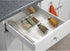 3 mDesign Expandable Plastic Deluxe Spice Rack, Drawer Organizer for Kitchen Cabinet Drawers, Tier Slanted for Spice