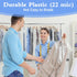 50 Pack Plastic Dry Cleaning Bags, 60x120 cm Clear Dust-proof Garment Bags for Dry Cleaner and Storage