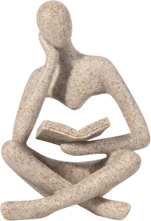 Bookshelf Decor, Coffee Table Decor, Library Decor Sculptures - Abstract Thinker Statue,