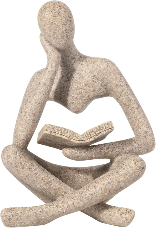 Bookshelf Decor, Coffee Table Decor, Library Decor Sculptures - Abstract Thinker Statue,