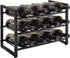 IBUYKE Stackable Wine Rack | 3 Tier Wine Storage Shelf for 12 Bottles | Inserts for Cabinet, Countertop, Pantry, Bar