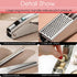 UOSLOR Set, 304 Garlic Press Heavy Duty Mincer and Peeler Rust Proof Stainless Steel Garlic Crusher, Easy-Squeeze Nut