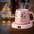 Coffee Mug Warmer & You are Awesome Mug Set, Electric Cup Warmer for Desk with 3 Temperature Settings, 8-Hours Auto