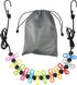 Portable Retractable Clothesline for Travel with 12 Clothes Clips, Indoor Laundry Drying Line, Outdoor Camping
