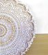 32" 32" Gold Mandala Barmeri Large Floor Pillow Cover Cushion Meditation Seating Ottoman Throw Cover Hippie Decorative