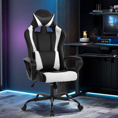 Gaming Chair Office Chair High-Back Ergonomic Video Game Chairs for Kids Teen Adult Height Adjustable Reclining