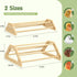 2 Pack 2 Pawaboo Chick Perch, Wooden Chicken Roosting Bars, Large & Small Sizes Chick Perches Toy for Coop and Brooder