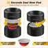 CAPMESSO Reusable Vertuoline Pod Refill Kit, 2024 Newest Design with 50pcs Aluminum Lids for Vertuoline Pod
