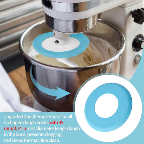 Upgrade Dough Hook Shield for Kitchen Aid 4.5qt & 5qt Tilt Head Stand Mixers, Easy Installation, Blue, MOCF-JBQLQ-2