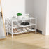 2 Closet RONGJlA Tier Bamboo Shoe Rack for Free Standing Wood Shoe Shelf Storage Organizer for Entryway Small Space