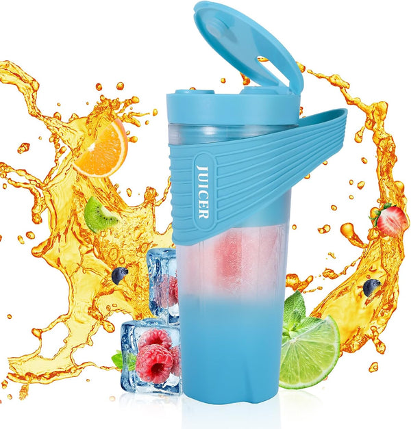 Portable Blender 460ml for Shakes, Smoothie Juice, 4000mAh Type-C Rechargeable Personal Blender