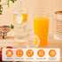 24oz 2 Pack GOSCHE Glass Cups with Lids and Straws, Clear Iced Coffee Cups with Handle, Glass Tumbler with Straw