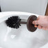 JS Jackson Supplies Sleek Toilet Brush and Holder with Metal Handle, Bronze, Pack of 2