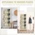 2 Pack 40 Closet Windyun Over the Door Shoe Organizers Large Mesh Pocket Hanging Shoe Rack for Nonslip Behind Door