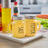Yellow Salt and Pepper Shakers Set - Yellow Kitchen Decor and Accessories for Home Restaurants Wedding - Glass Salt and Pepper Set for Cooking Table, RV, BBQ, Easy to Clean & Refill by ZOSUJO