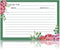Meadowsweet Kitchens Recipe Card Set: 25 Recipe Cards 4 x 6 Inch for Wedding, Bridal Shower, Green & Peonies